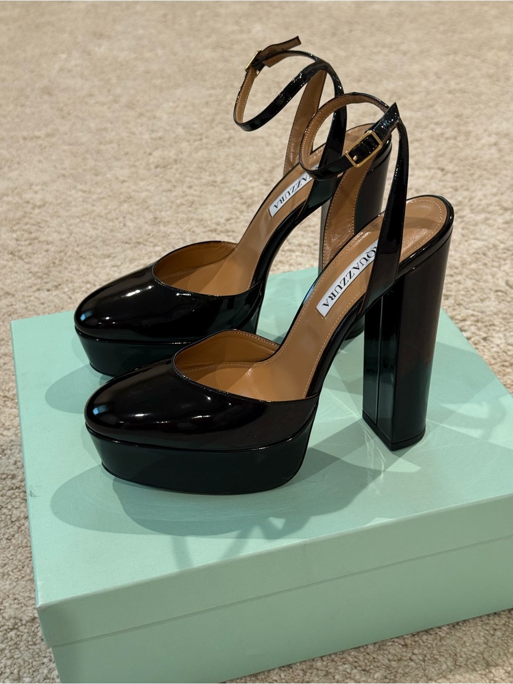 Aquazzura “So High Plateau 140” Platform Pumps Size IT 37.5